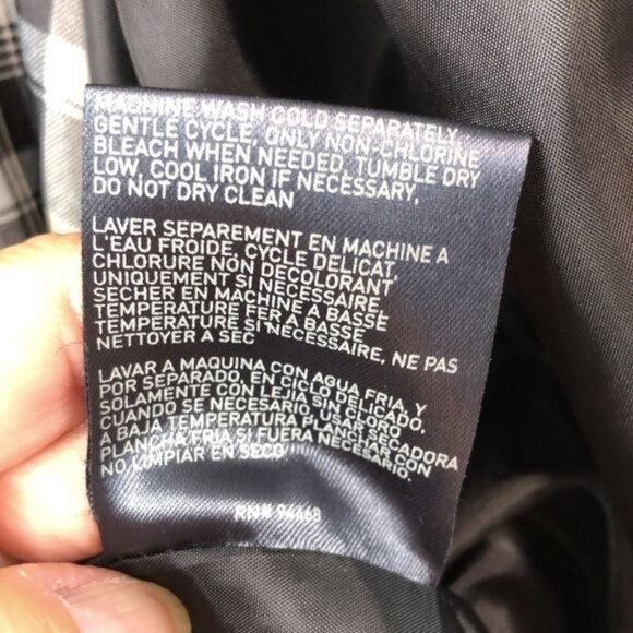 Liz Claiborne jacket all weather black and tan belted zip & button size small - Picture 12 of 12